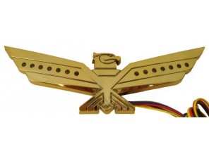 Aigle lumineux doré