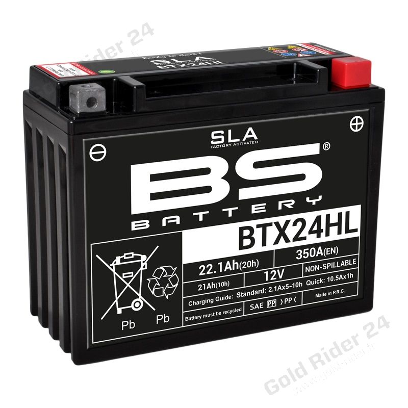 Batterie BTX24HL pour Goldwing GL1500/GL1200/GL1100