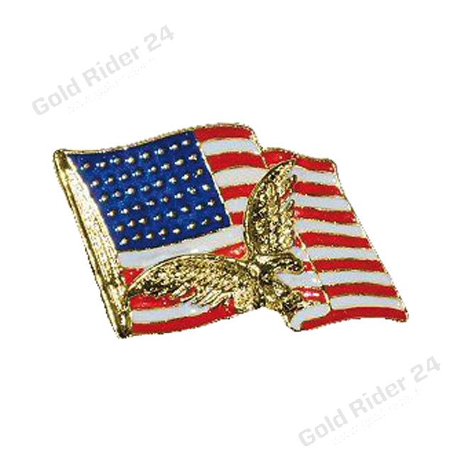 Pin's "Drapeau américain et aigle"