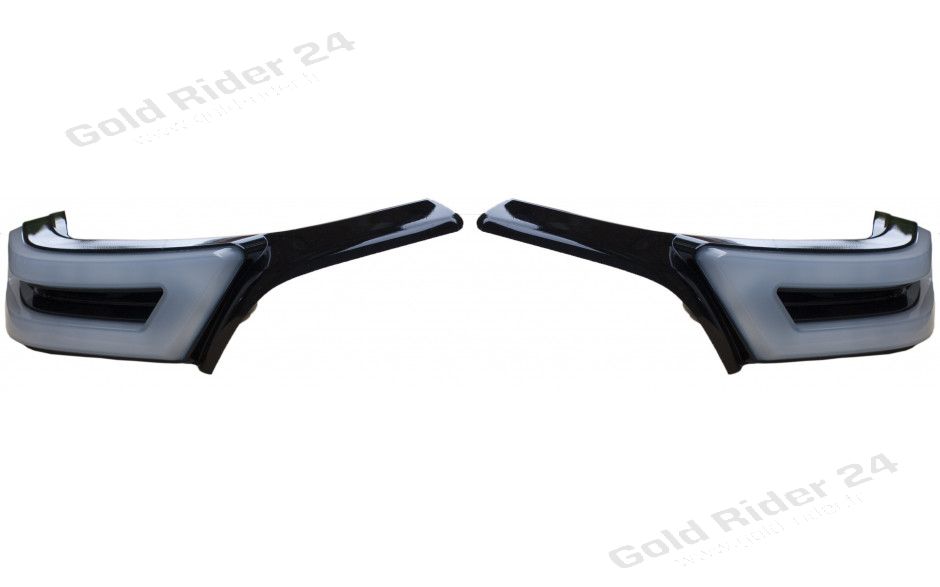 Garnitures d'accoudoirs noires à LED séquentielle