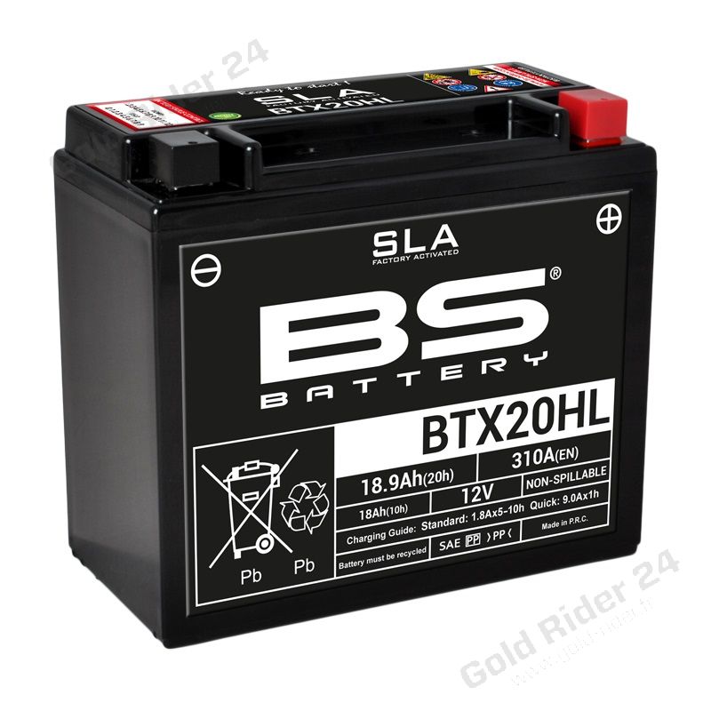 Batterie BTX20HL pour Goldwing GL1800