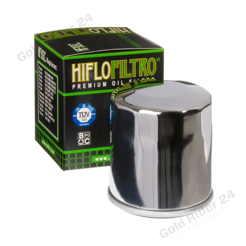 Filtre à huile chromé "Hiflofiltro"