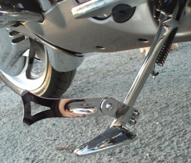  Coussin D'extension Support Moto Support d'extension de Support  d'agrandisseur de béquille de plaque de support latéral pour accessoires de  moto Hond&a GoldWing GL1800 ( Color : GOLDWING Silver )