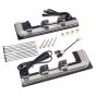 Barrettes lumineuses, finition chrome