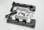 Barrettes lumineuses, finition noire