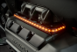 Barrettes lumineuses, finition noire