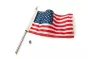Porte drapeau, finition chrome 