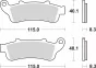 Plaquettes de frein avant "SBS" - GL1800