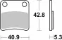 Plaquettes de frein de parking "SBS" - GL1800
