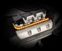 Barrettes lumineuses, finition chrome